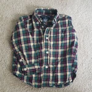 Ralph Lauren toddler long sleeve plaid button down